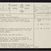 Balblair Wood, NH59NE 5, Ordnance Survey index card, page number 1, Recto