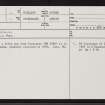 Invershin, NH59NE 26, Ordnance Survey index card, page number 1, Recto