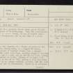 Carn Mor, NH59NW 2, Ordnance Survey index card, page number 1, Recto