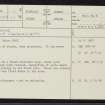 Maikle, NH59SE 2, Ordnance Survey index card, page number 1, Recto