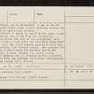 An Dun, NH59SE 5, Ordnance Survey index card, page number 2, Verso