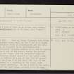 Cnoc Na Griag, NH59SE 9, Ordnance Survey index card, page number 1, Recto