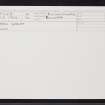 Carn Smeirt, NH59SW 2, Ordnance Survey index card, Recto