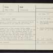 Carn Smeirt, NH59SW 2, Ordnance Survey index card, Recto