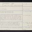 Brinmore, NH62NE 1, Ordnance Survey index card, page number 1, Recto