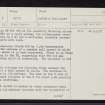 Carn Mor, NH62NE 6, Ordnance Survey index card, page number 1, Recto