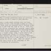 Tom Buidhe, NH62NW 19, Ordnance Survey index card, page number 1, Recto