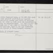 Tomfat Plantation, NH63NE 5, Ordnance Survey index card, page number 3, Recto