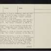 Gask Plantation, NH63NE 7, Ordnance Survey index card, page number 2, Verso