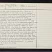 Gask, NH63NE 10, Ordnance Survey index card, page number 2, Verso