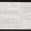 Black Wood Of Leys, NH63NE 43, Ordnance Survey index card, page number 1, Recto