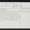 Balnafoich 1, NH63NE 47, Ordnance Survey index card, page number 1, Recto