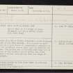 Kirkton, NH63NW 4, Ordnance Survey index card, Recto