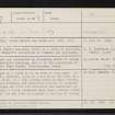 Antfield, NH63NW 7, Ordnance Survey index card, page number 1, Recto