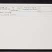 Carn Glas, NH63NW 14, Ordnance Survey index card, Recto