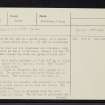Achvraid, NH63NW 17, Ordnance Survey index card, page number 1, Recto