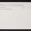Beachan, NH63SE 12, Ordnance Survey index card, Recto