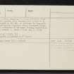 Blarbuie, NH63SE 15, Ordnance Survey index card, page number 2, Verso