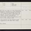 Dunlichity Farm, NH63SE 26, Ordnance Survey index card, Recto
