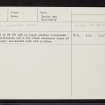 Farr, NH63SE 31, Ordnance Survey index card, Recto