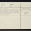 Milton Of Farr, NH63SE 32, Ordnance Survey index card, Recto