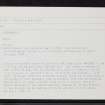 Tordarroch, NH63SE 39, Ordnance Survey index card, Recto