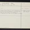 Dores Parish, NH63SW 4, Ordnance Survey index card, Recto