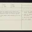 Dores Parish, NH63SW 6, Ordnance Survey index card, Recto