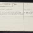 Dores, NH63SW 8, Ordnance Survey index card, Recto
