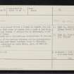 Dores, NH63SW 10, Ordnance Survey index card, Recto