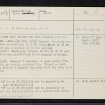 Midtown, NH63SW 18, Ordnance Survey index card, page number 1, Recto