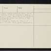 Midtown, NH63SW 19, Ordnance Survey index card, page number 3, Recto