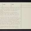 Midtown, NH63SW 19, Ordnance Survey index card, page number 2, Verso