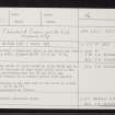 Loch Ashie, NH63SW 28, Ordnance Survey index card, page number 1, Recto