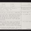 Midtown, NH63SW 32, Ordnance Survey index card, page number 1, Recto