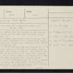 West Town, NH63SW 39, Ordnance Survey index card, page number 1, Recto