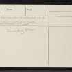 West Town, NH63SW 39, Ordnance Survey index card, page number 6, Verso