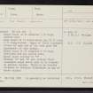 Eastertown, NH63SW 40, Ordnance Survey index card, page number 1, Recto
