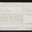 Inverness, Chapel Street, St Mary's Chapel, NH64NE 17, Ordnance Survey index card, page number 1, Recto