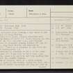Craig Phadrig, NH64NW 6, Ordnance Survey index card, page number 1, Recto
