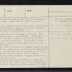 Craig Phadrig, NH64NW 6, Ordnance Survey index card, page number 2, Verso