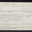 Kirkton, NH64NW 7, Ordnance Survey index card, Recto