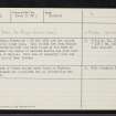 Kirkton, NH64NW 12, Ordnance Survey index card, Recto