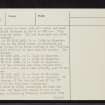 Arpafeelie, NH64NW 18, Ordnance Survey index card, page number 2, Verso