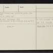 Arpafeelie, NH64NW 18, Ordnance Survey index card, page number 3, Recto
