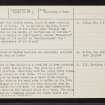 Castle Heather, NH64SE 3, Ordnance Survey index card, page number 2, Verso
