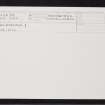 Druidtemple, NH64SE 28, Ordnance Survey index card, Recto