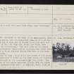 Holm House, NH64SE 29, Ordnance Survey index card, page number 1, Recto