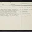 Culduthel, NH64SE 36, Ordnance Survey index card, Recto