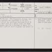 Hilton, NH64SE 40, Ordnance Survey index card, page number 1, Recto